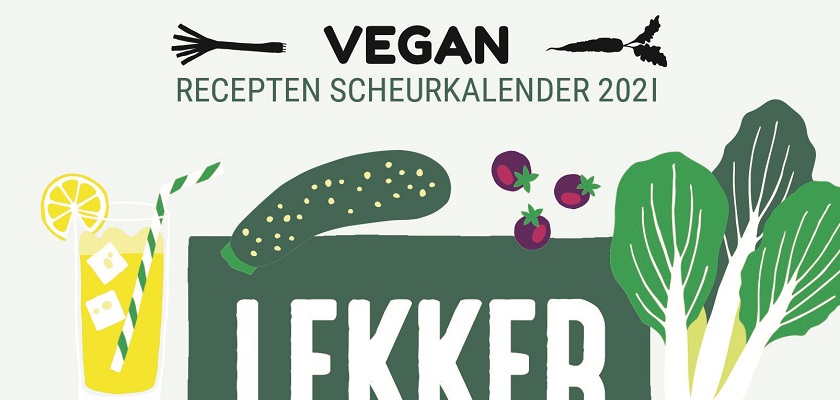 Lekker Plantaardig is de eerste scheurkalender met vegan recepten en opties voor vegetarische recepten